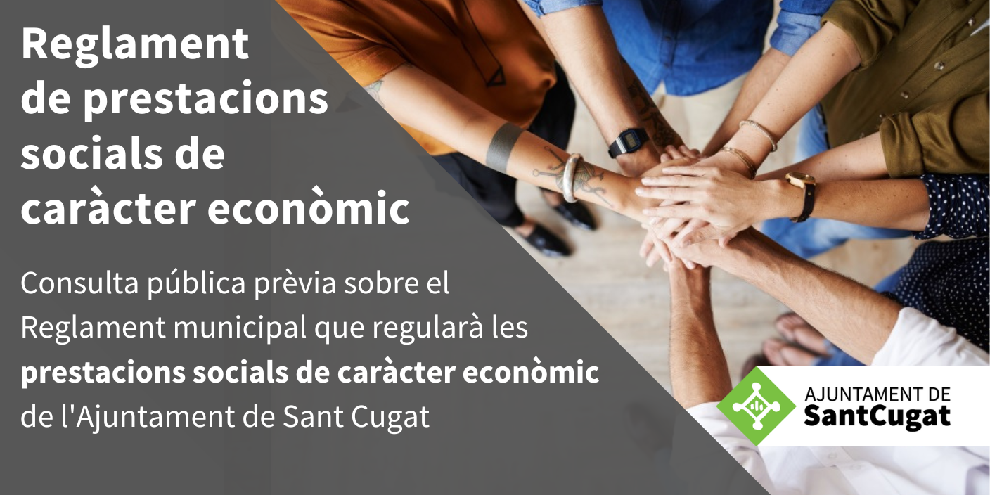 Reglament municipal de prestacions socials de caràcter econòmic de l'Ajuntament de Sant Cugat