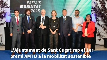 L'Ajuntament de Sant Cugat rep un premi per la seva aposta en mobilitat