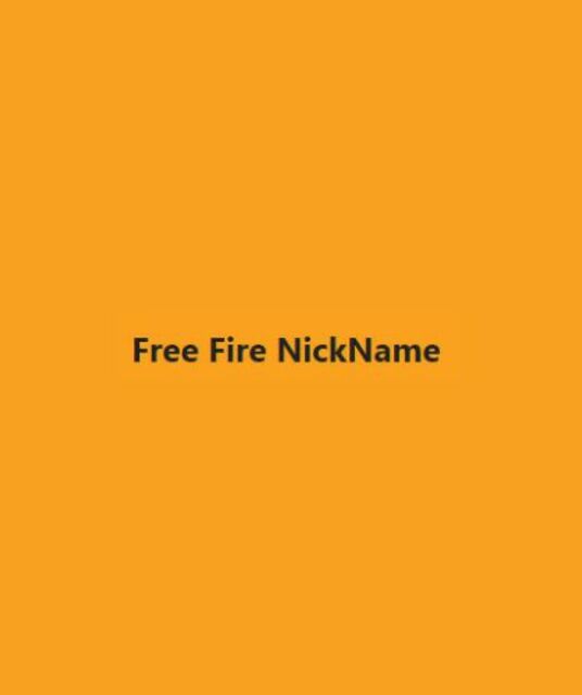 avatar Free Fire Nickname