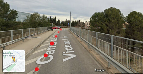 Adeqüació per a bicicletes del pont que porta al camí del CAR